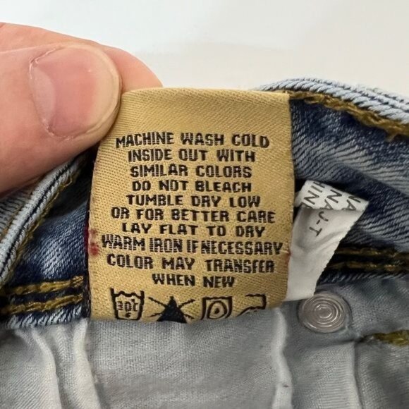 Raw 7 Girls Light Wash Skinny Jeans Blue Size 7 - Picture 12 of 14